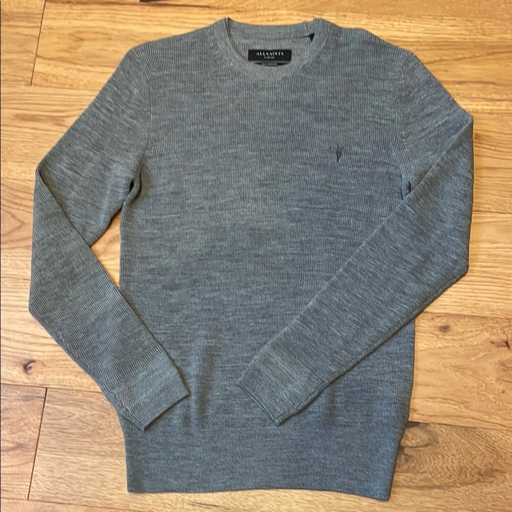 Allsaints merino wool Men's Gray Sweater